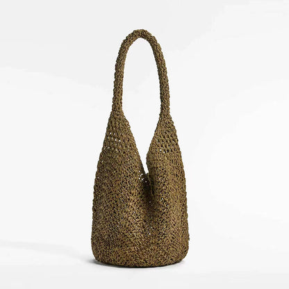Shoulder Straw Bag Special Interest Design Portable Straw Bag Woven Bag Vacation Beach Bag Women Bag