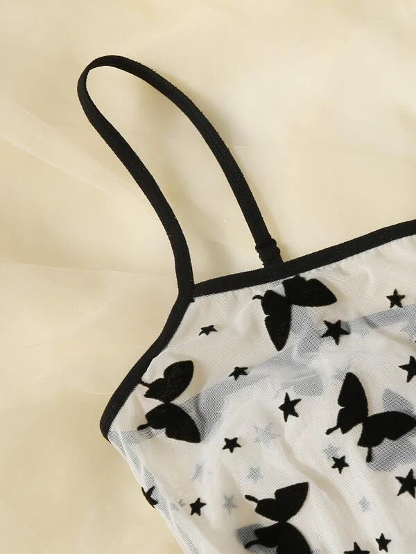 Sexy Lingerie Black Simple Women Lace Sexy See-through Sexy