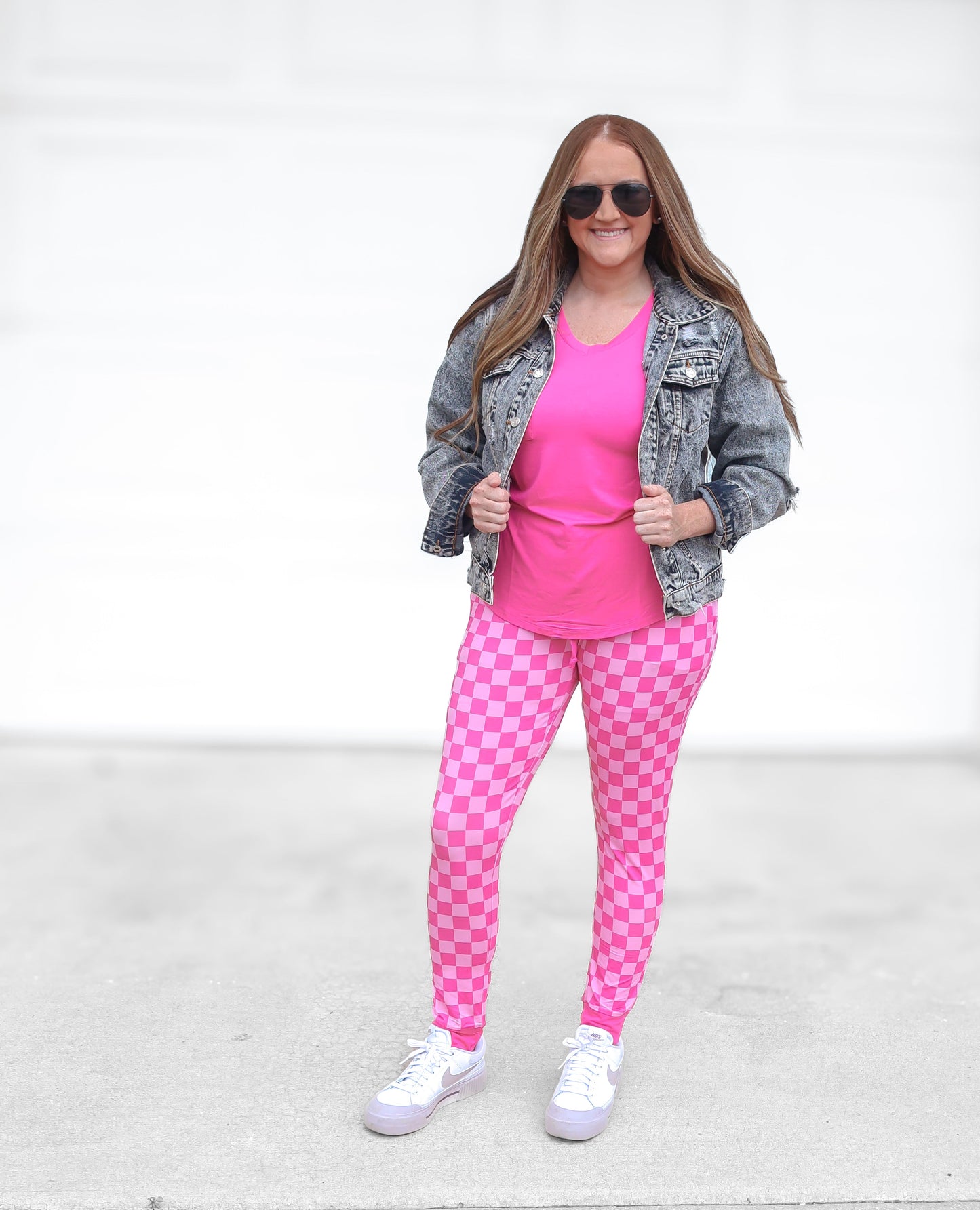 MAMA JOGGERS- Pink Check