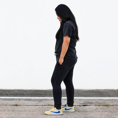 MAMA JOGGERS- Midnight Snow Wash