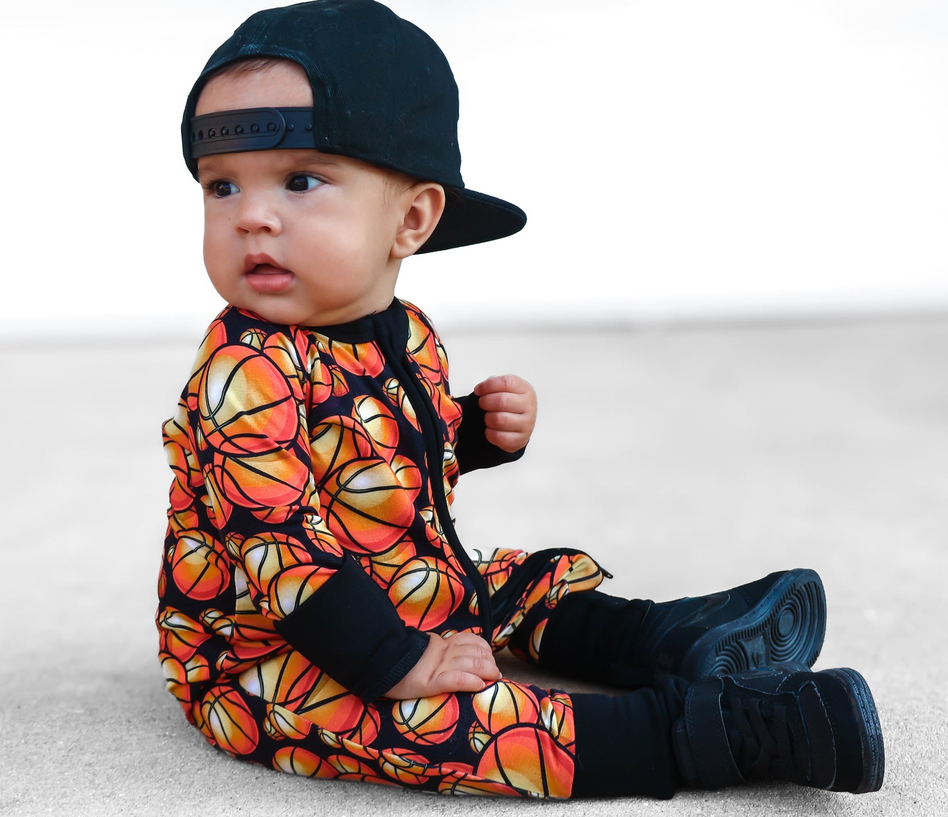 ZIP ROMPER - Basketball