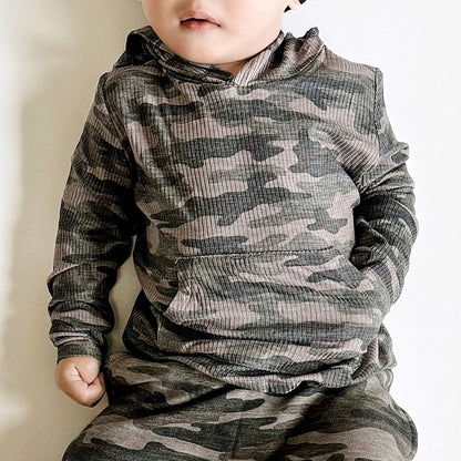 LONG SLEEVE HOODIE- Chris Camo