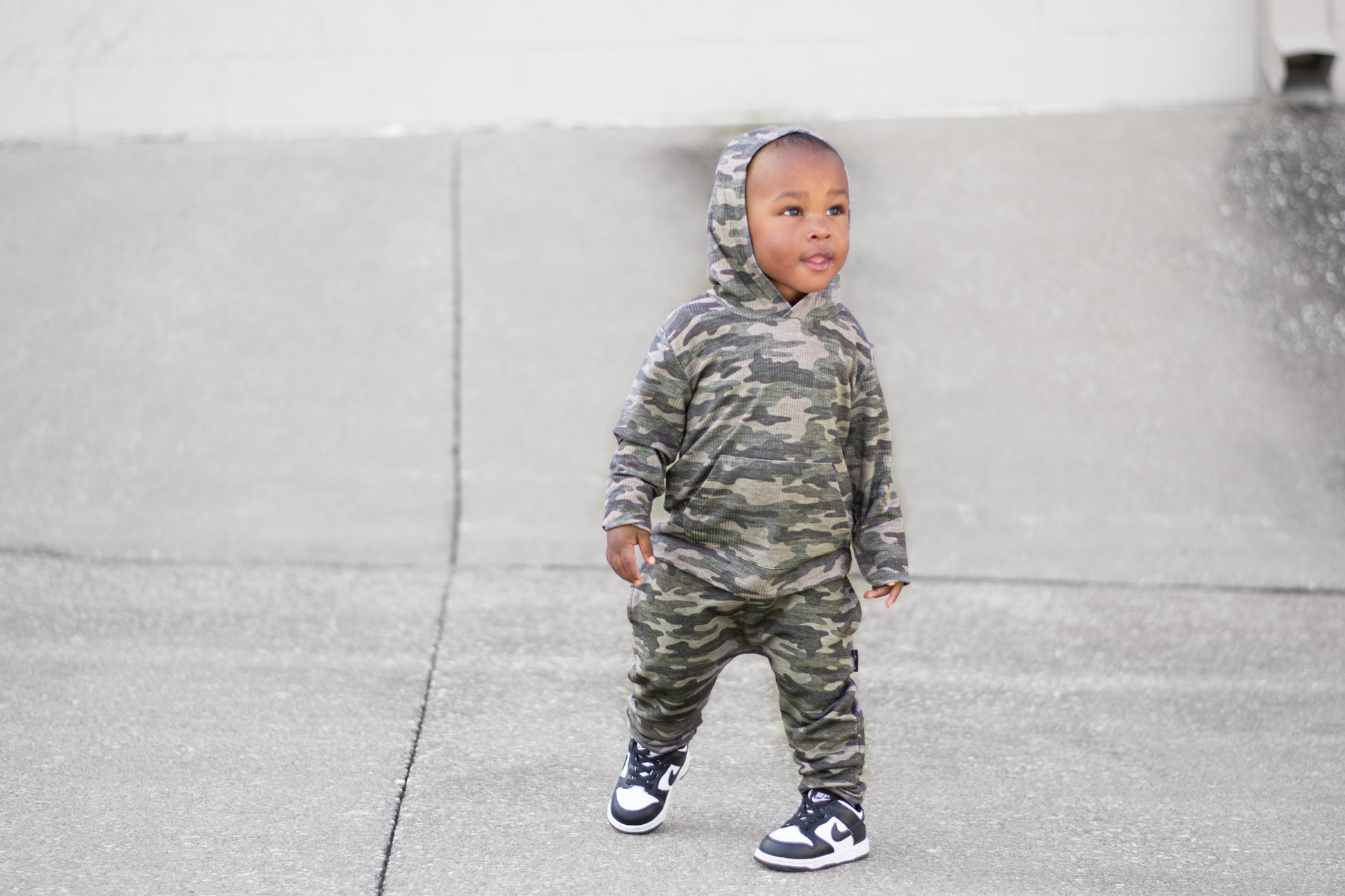 LONG SLEEVE HOODIE- Chris Camo