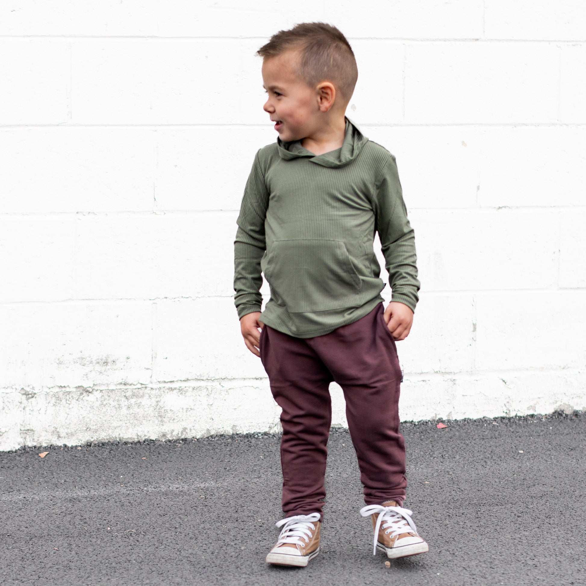 HAREM PANTS- Black Cherry