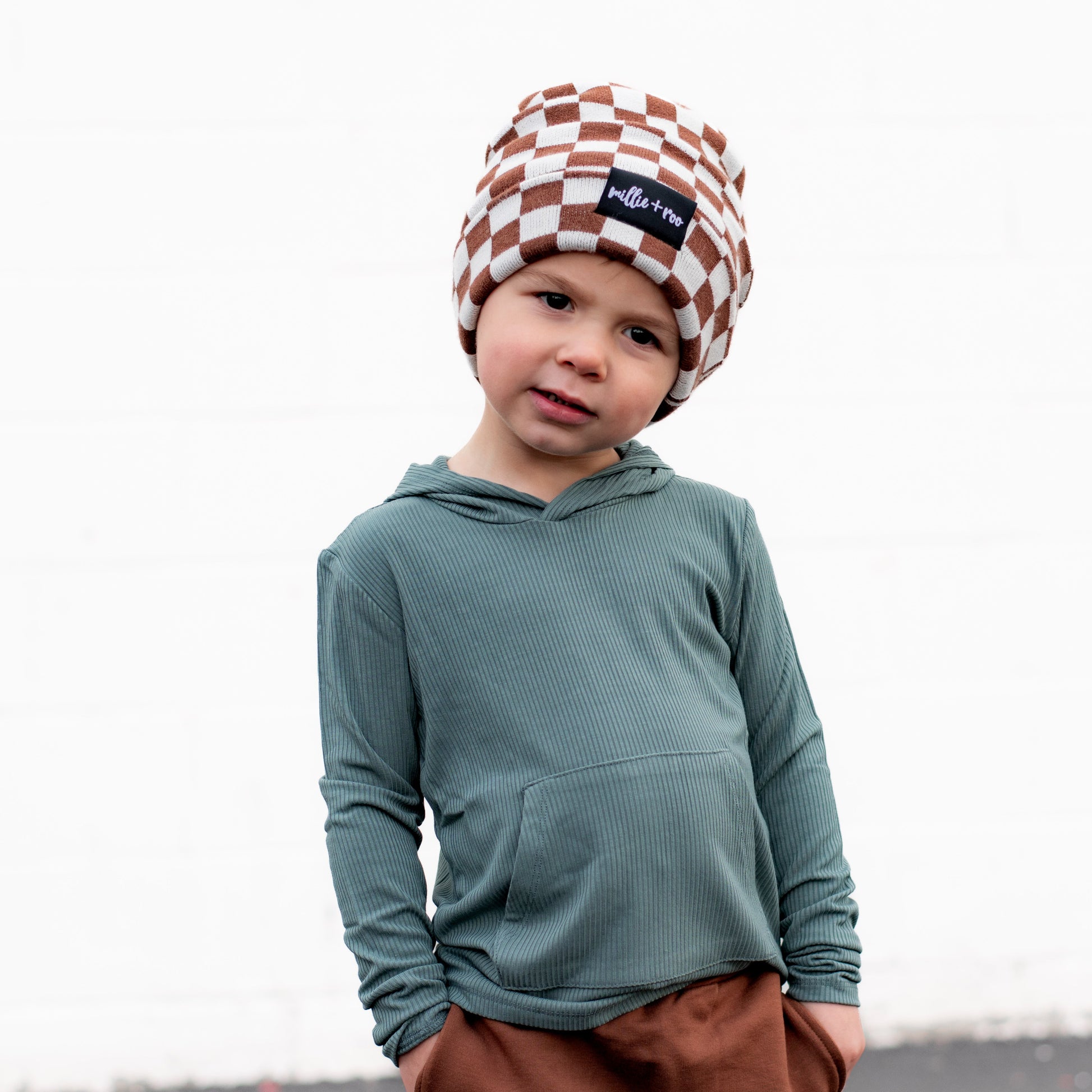 LONG SLEEVE HOODIE- Slate