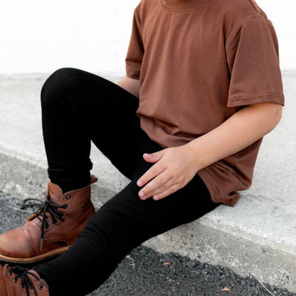 BAMBOO BASIC TEE- Sienna