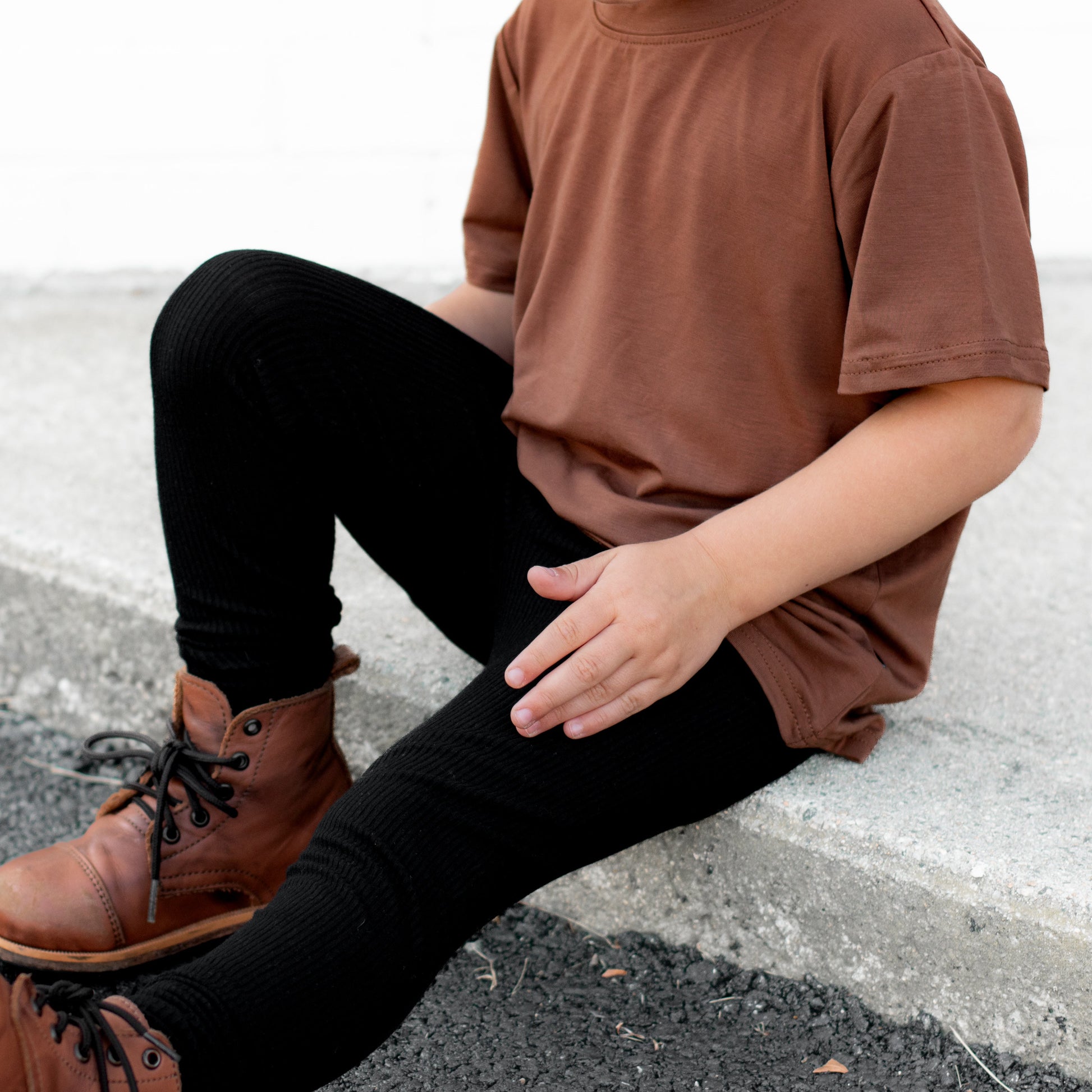 BAMBOO BASIC TEE- Sienna