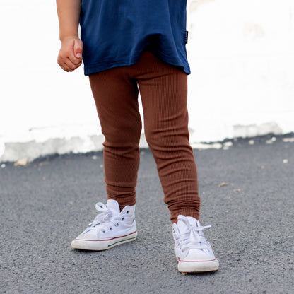 BAMBOO RIB LEGGINGS- Sienna
