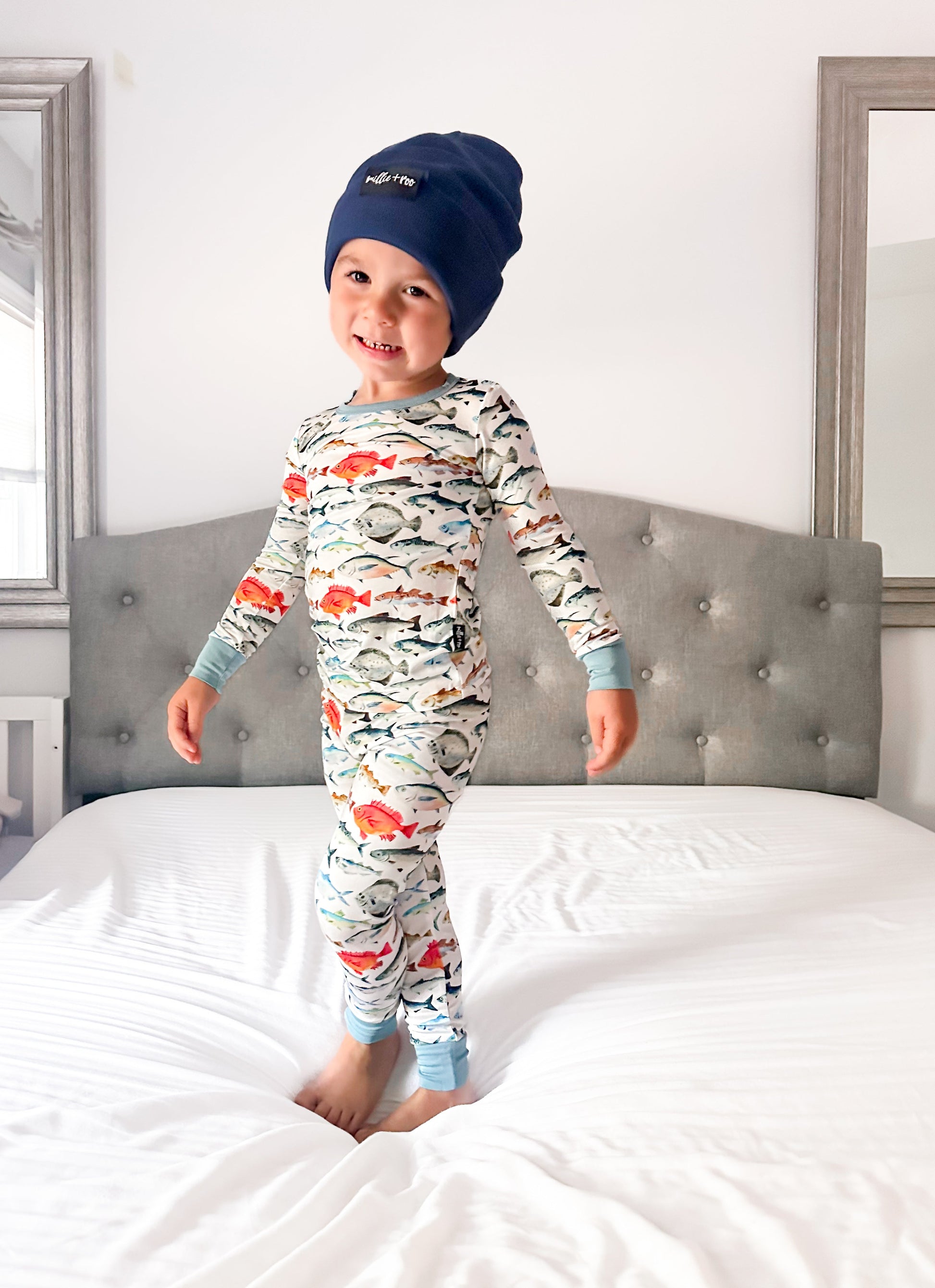 BAMBOO CUFF BEANIE- Navy