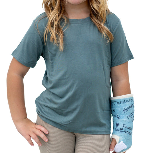 BAMBOO BASIC TEE- Slate