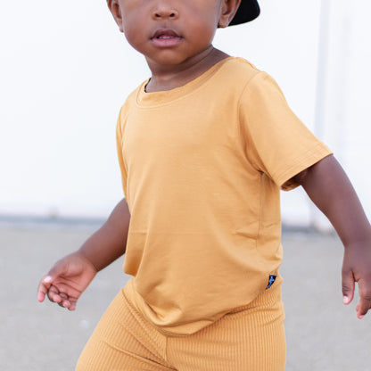 BAMBOO BASIC TEE- Honey Mustard