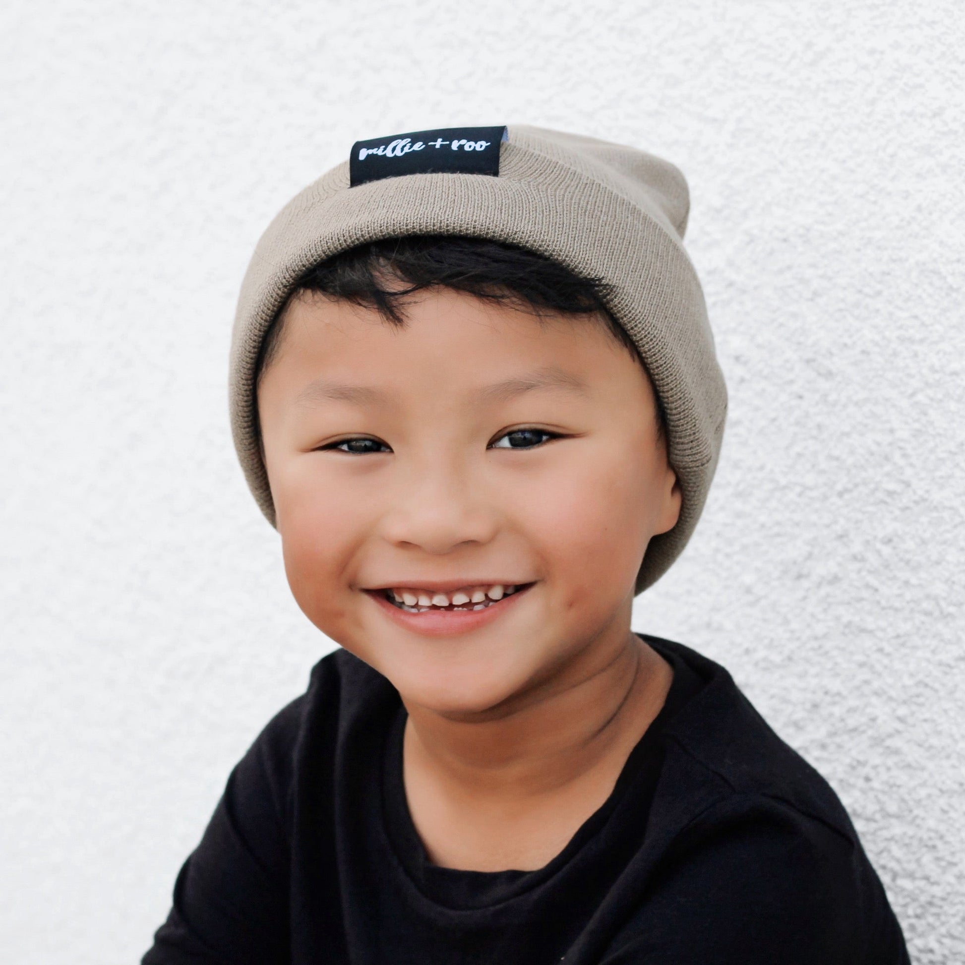 BAMBOO CUFF BEANIE- Mushroom