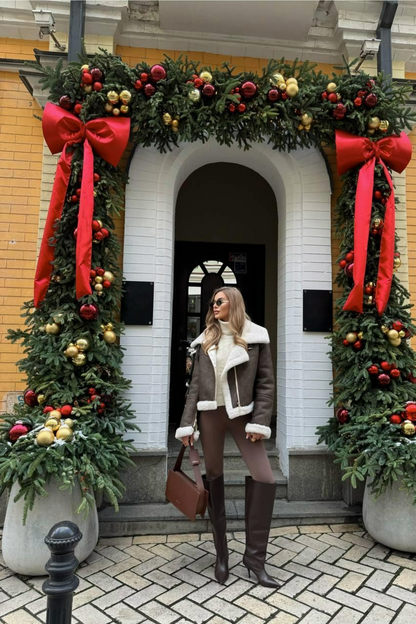 Florida Shearling Jacket Brown