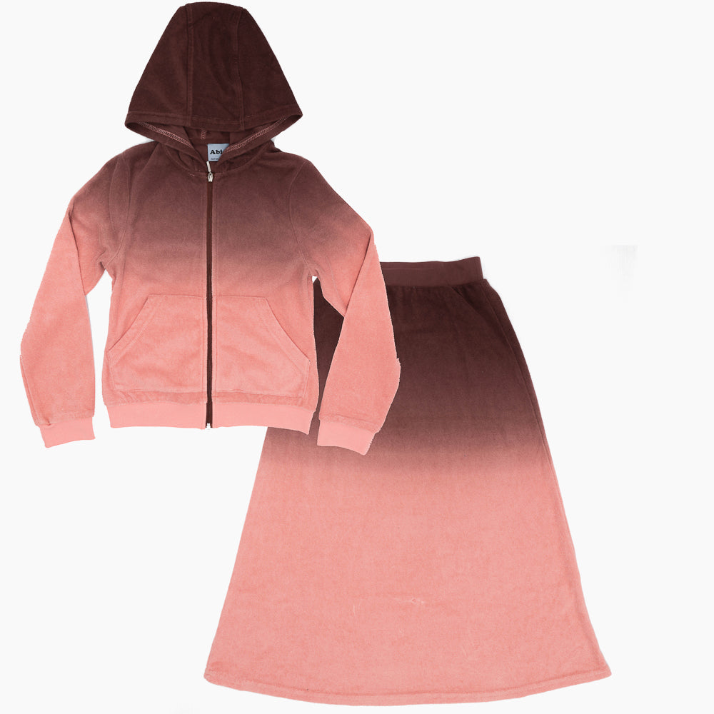 2pc Tie Dye Set Ruby Wine