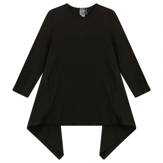 2PC Set Handkerchief Top With Maxi Straight Skirt