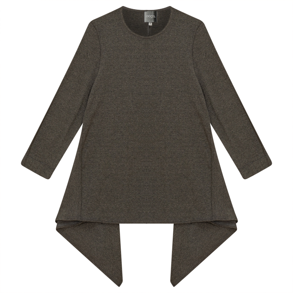 2PC Set Handkerchief Top With Maxi Straight Skirt