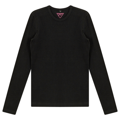 Ribbed Crew Neck Tee