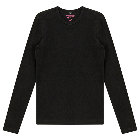 Ribbed Crew Neck Tee