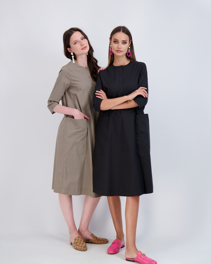 Shirt Dress With Pockets