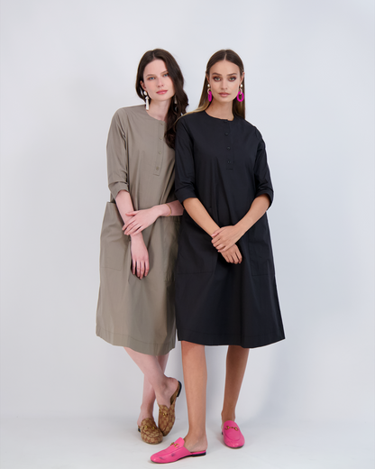 Shirt Dress With Pockets