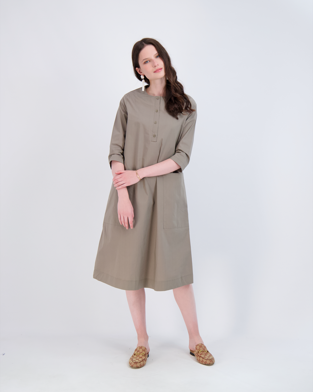 Shirt Dress With Pockets