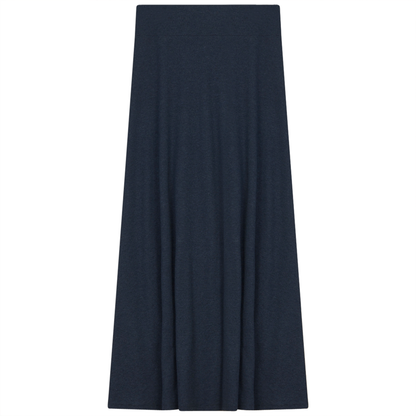 Ladies Cotton Stretch Long Skirt Denim
