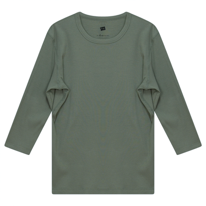 Rib T-Shirt Basil