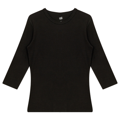 Rib T-Shirt Black