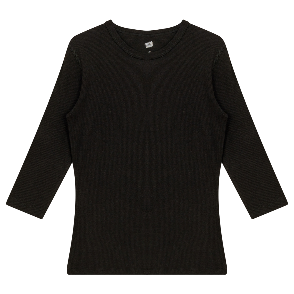 Rib T-Shirt Black