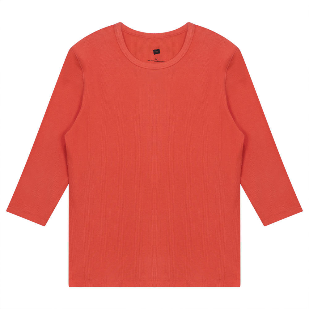 Rib T-Shirt Peach