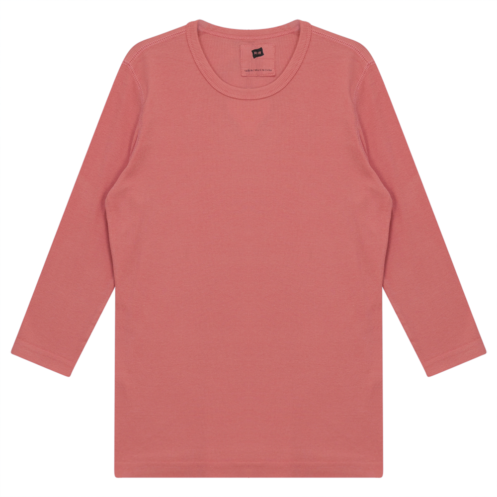 Rib T-Shirt Rose
