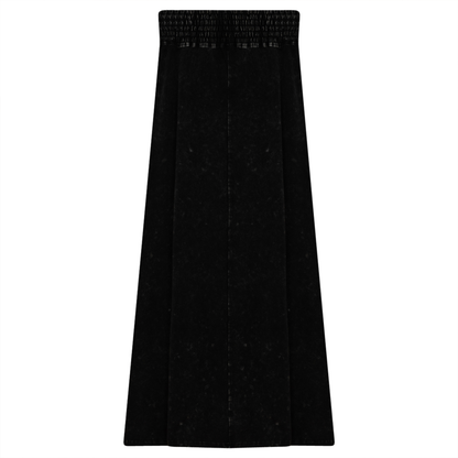 Wash Denim Skirt Black Denim Wash