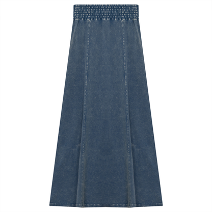 Wash Denim Skirt Light Denim Wash