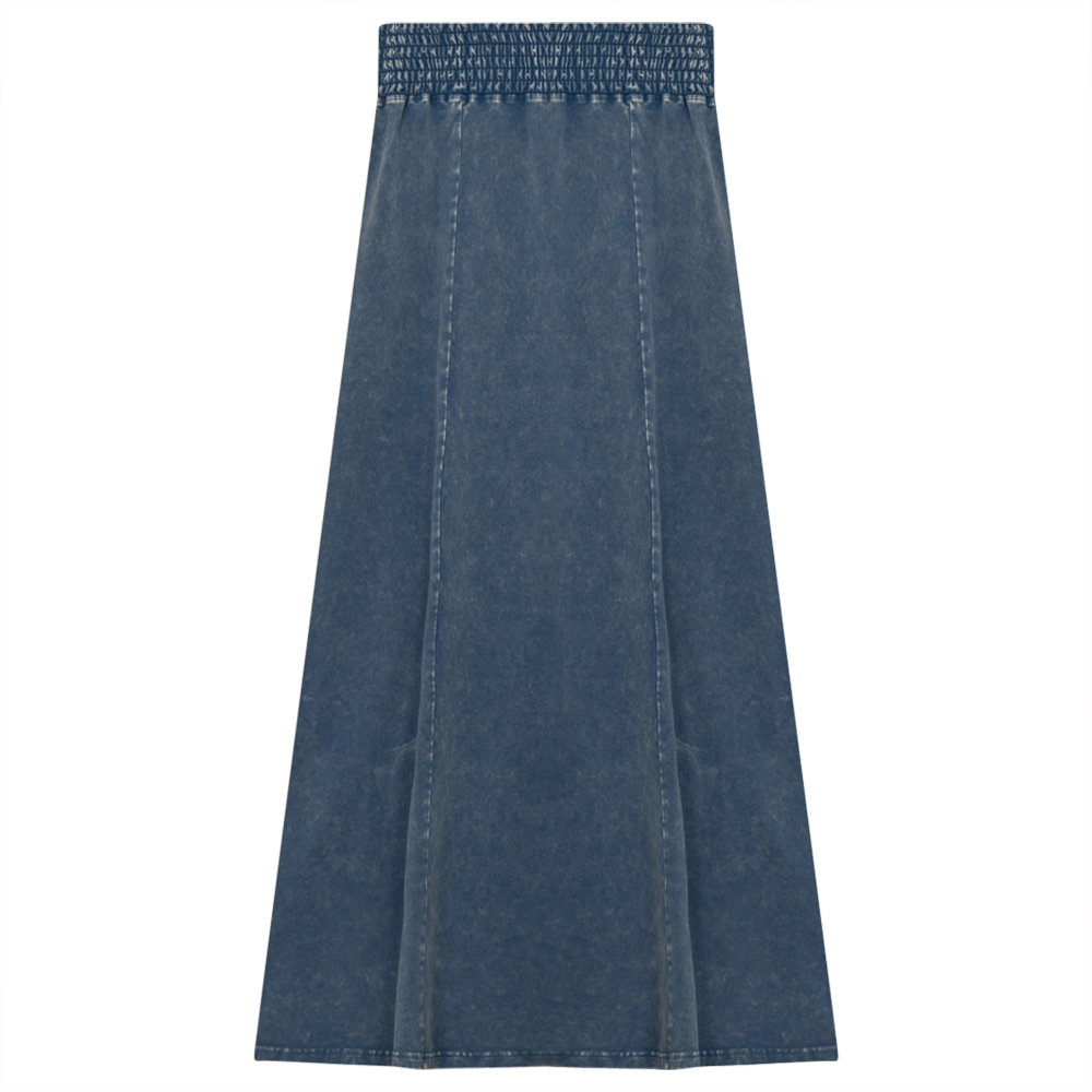 Wash Denim Skirt Light Denim Wash