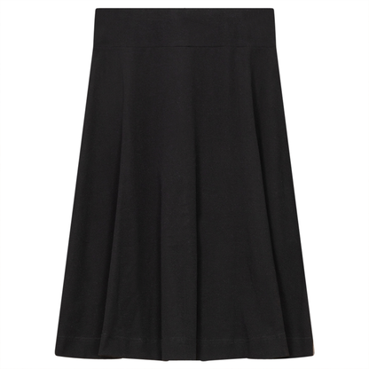 Cotton Short Pull On Skirt Black