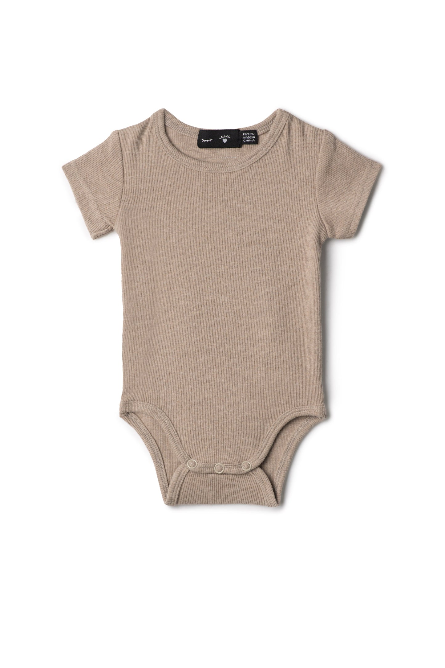Soft Rib Baby Romper Sand Mix