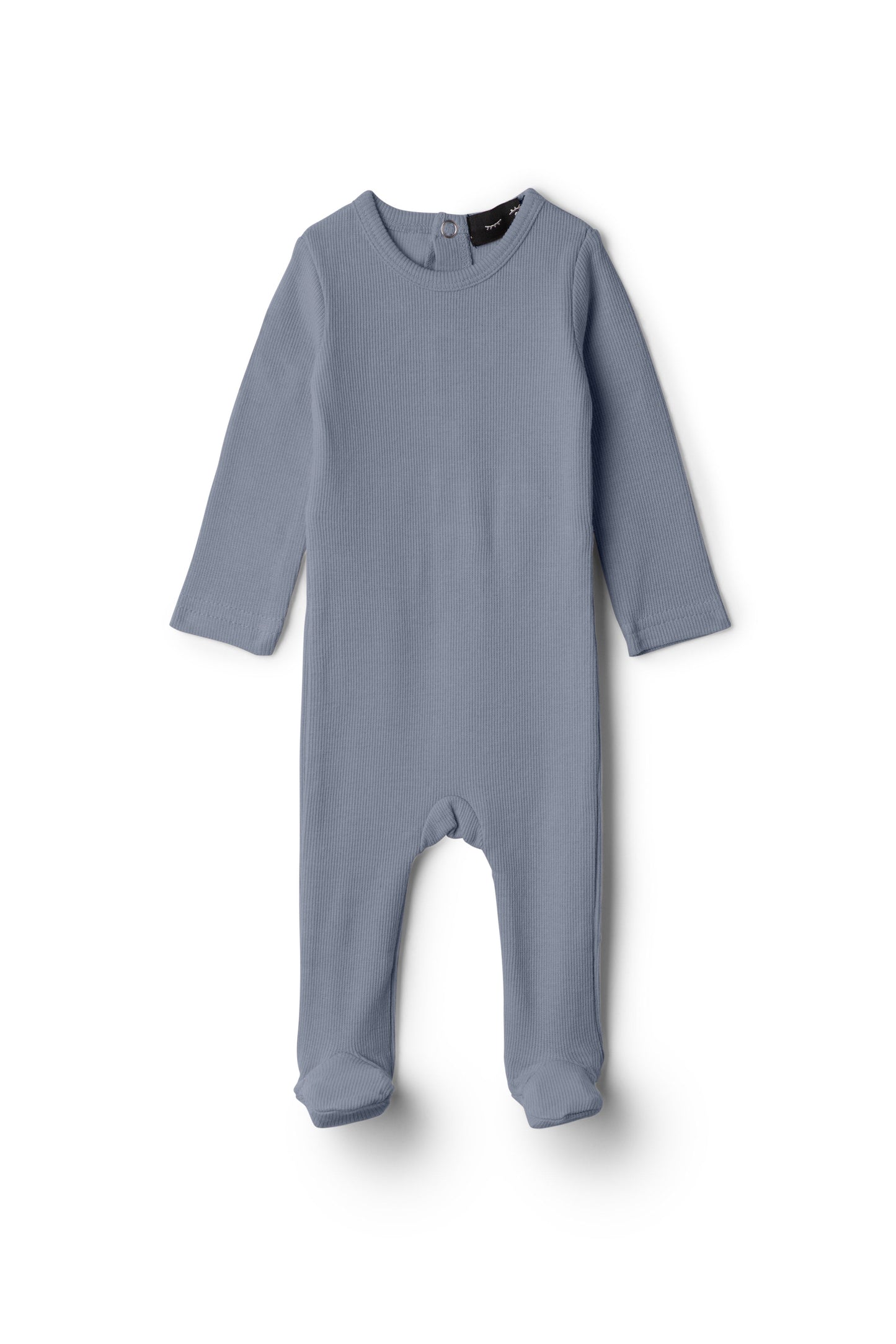 Soft Rib Onesie Grey Blue