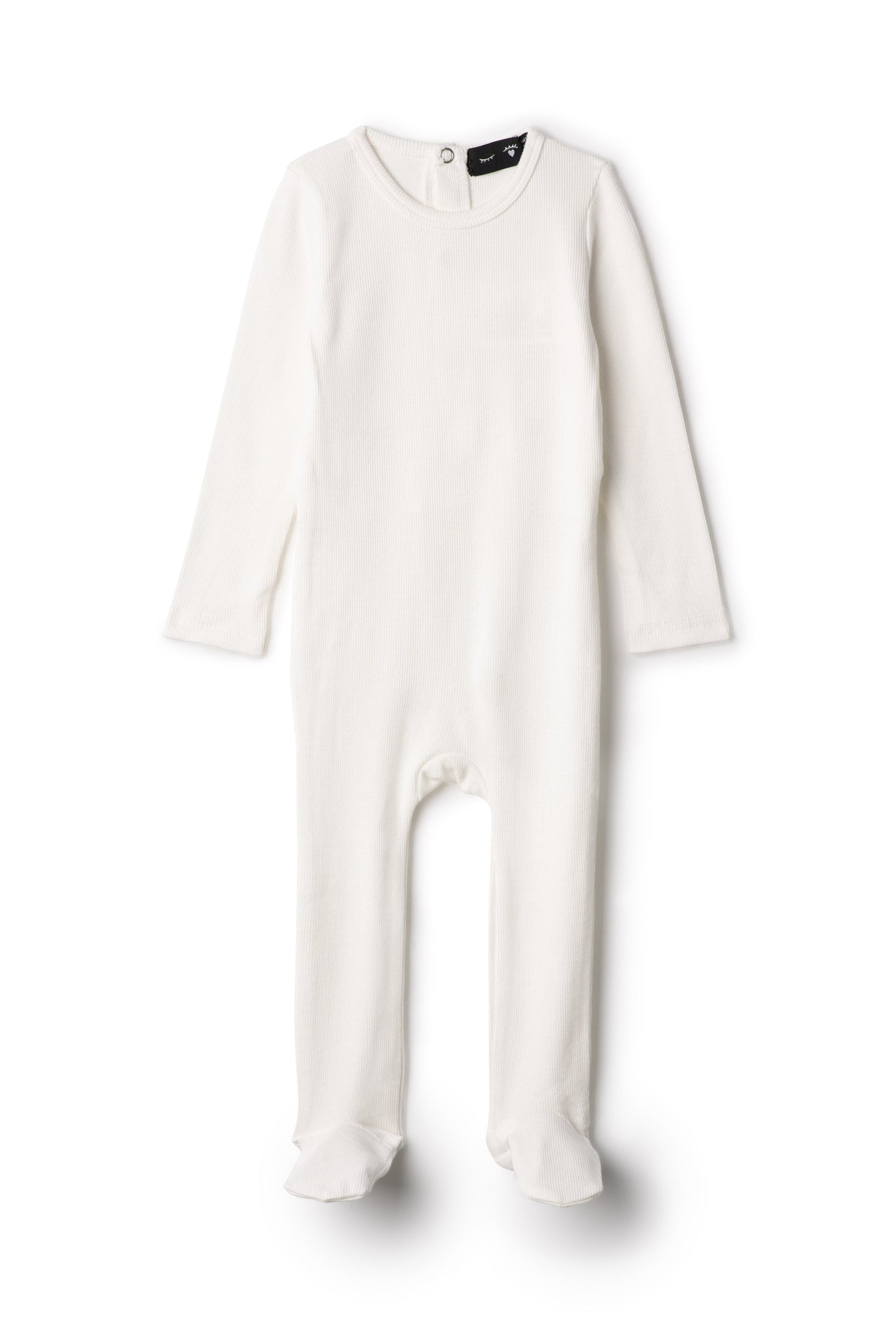 Soft Rib Onesie White