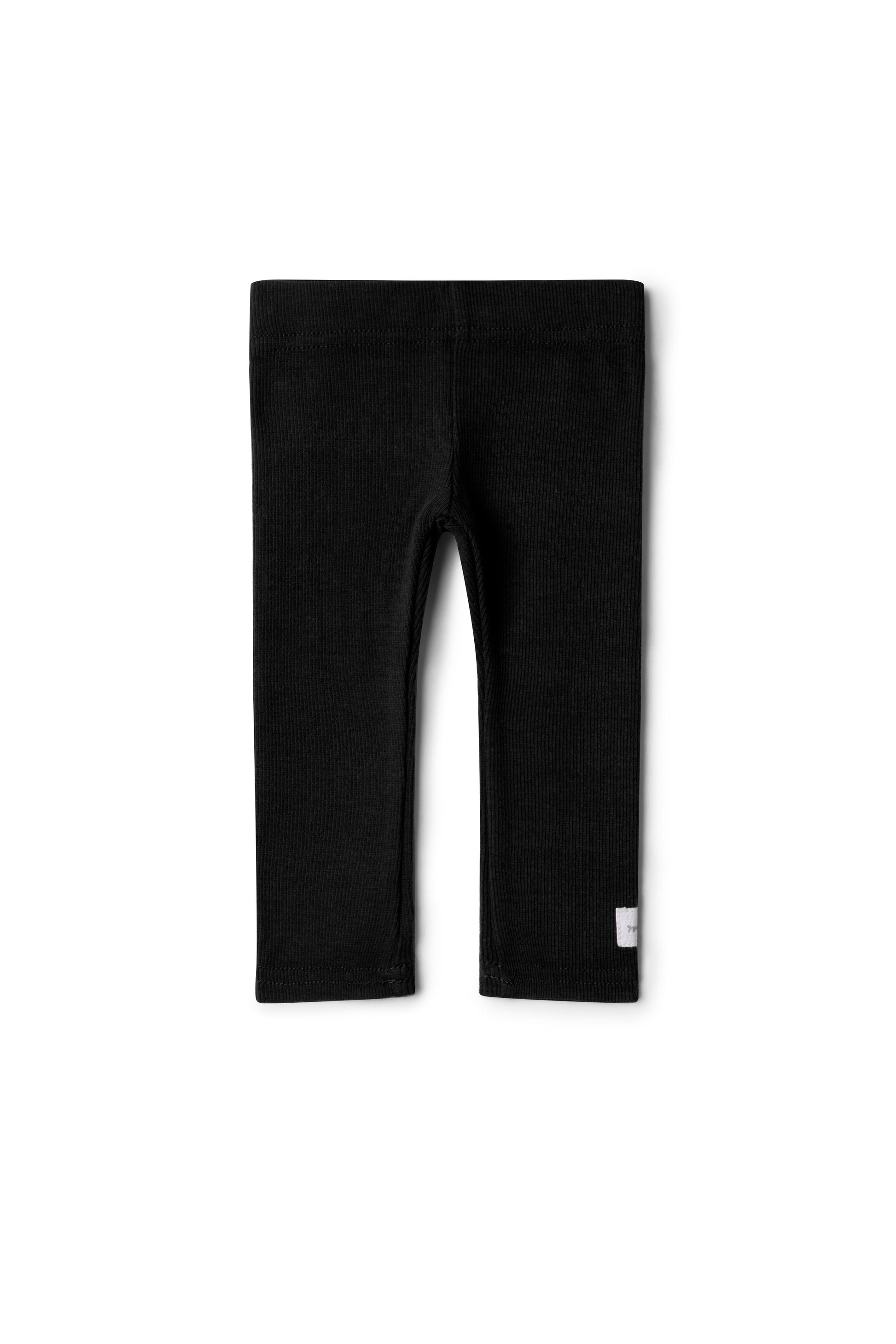 Soft Rib Leggings Black