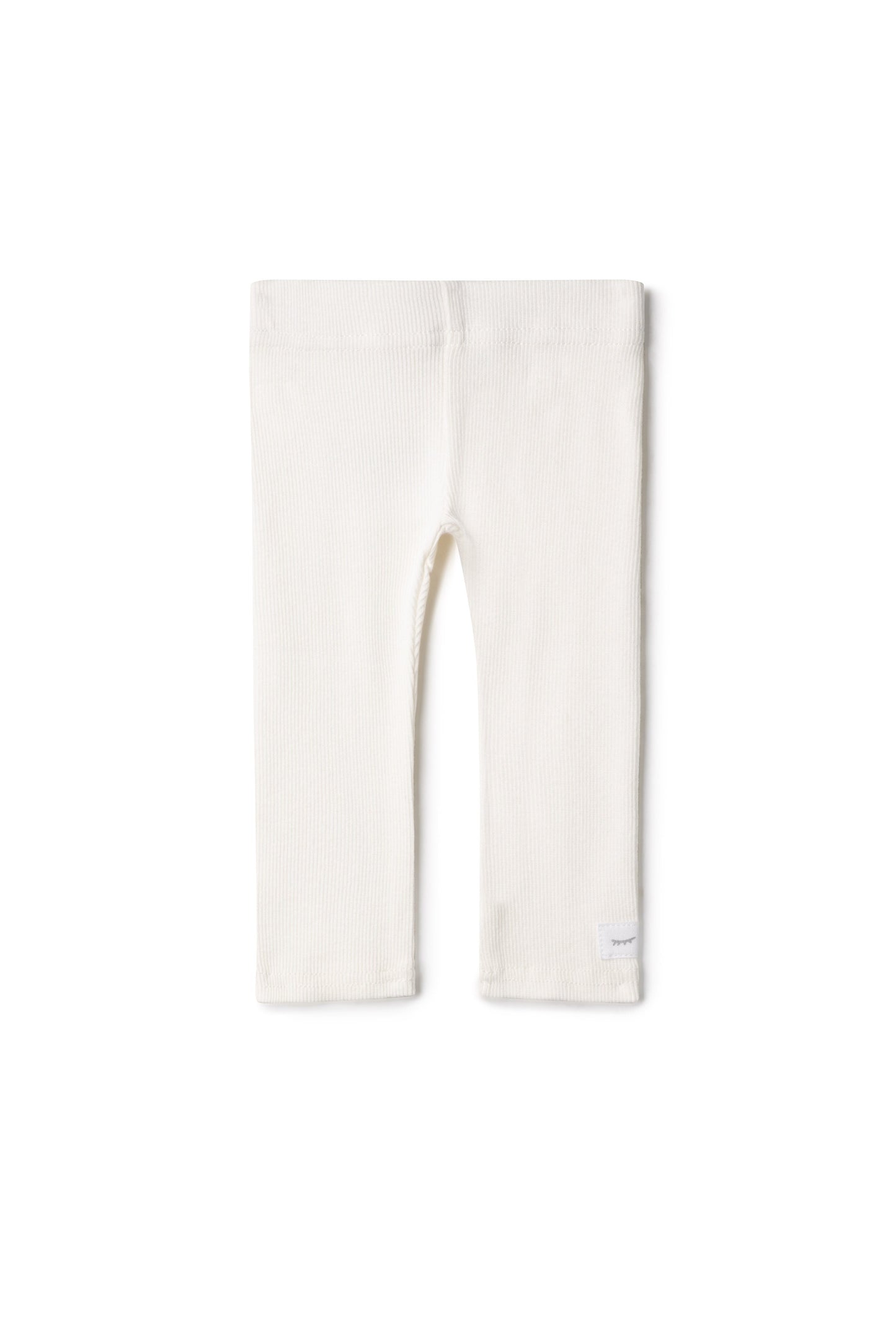 Soft Rib Leggings White
