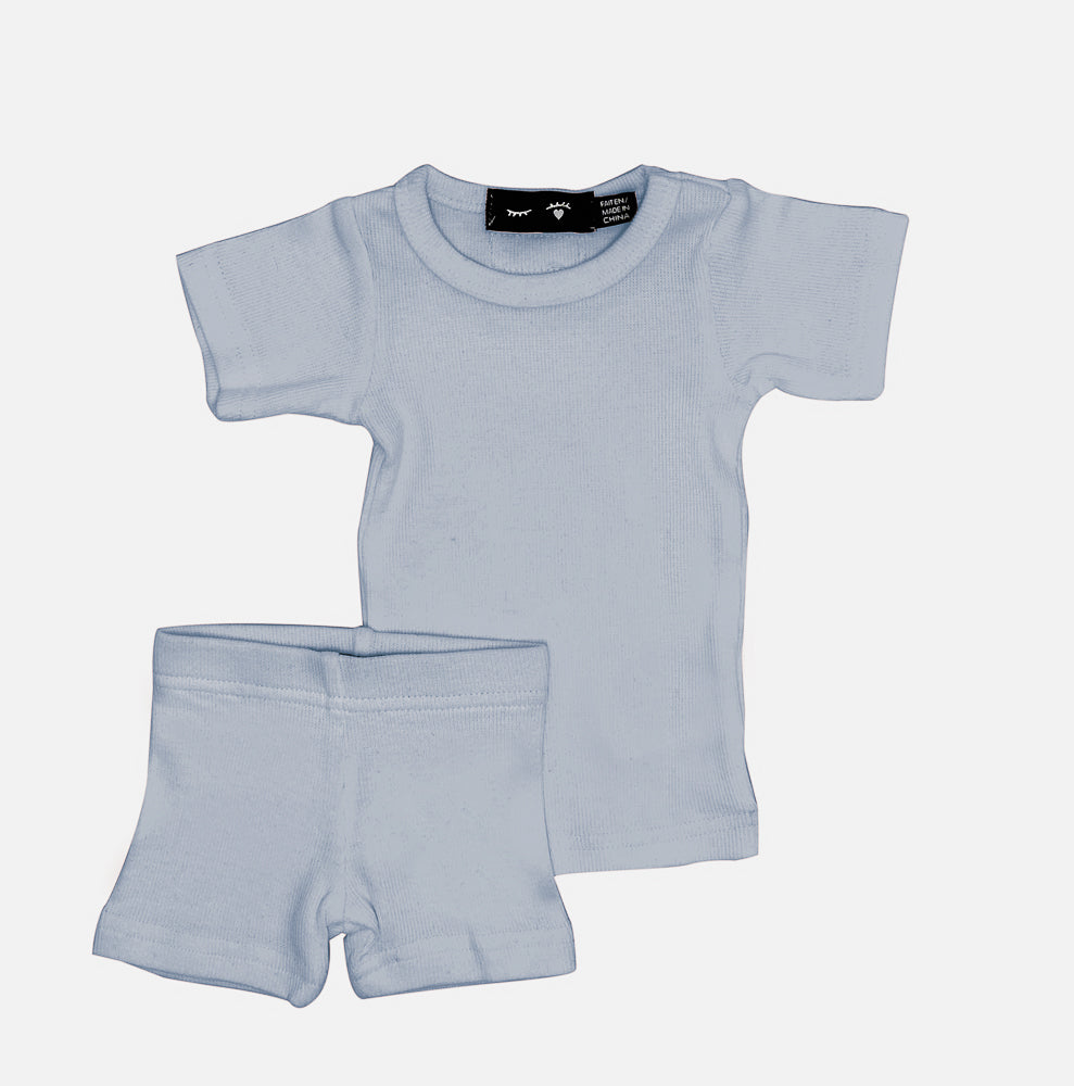 Soft Rib 2pc Grey Blue