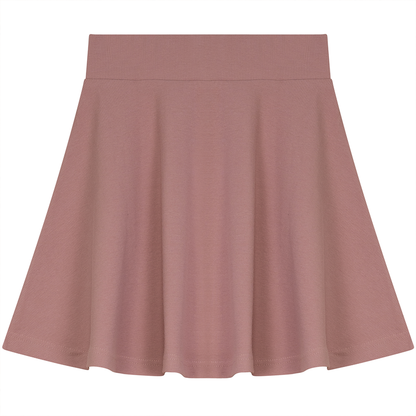 Soft Rib Skirt Blush