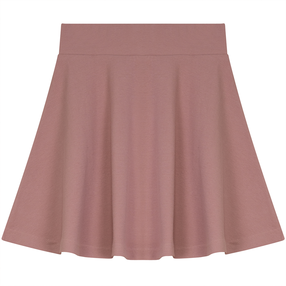 Soft Rib Skirt Blush