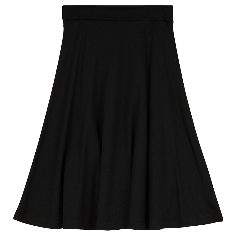 Ponte Flare Skirt Black