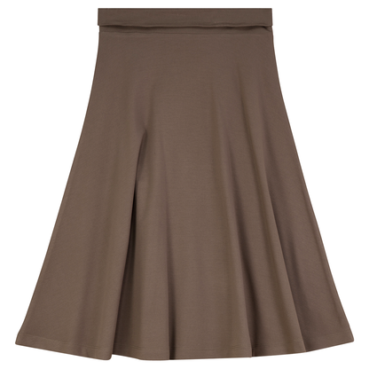 Ponte Flare Skirt Latte