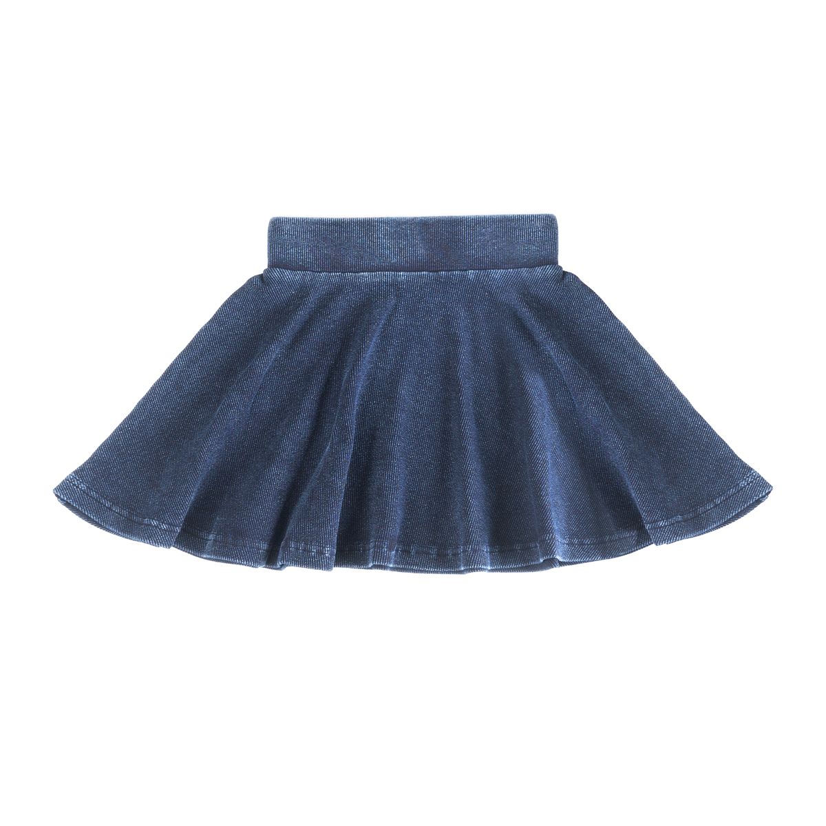 Wash Denim A line Skirt Light Denim Wash