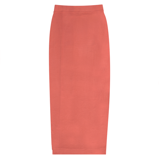 Straight Long Skirt Terracotta