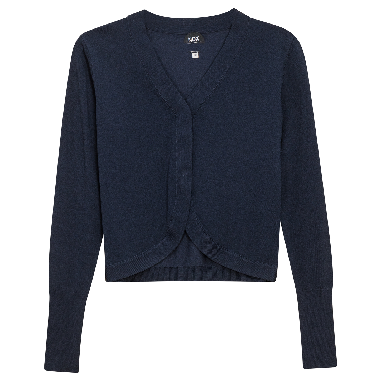 Crop Knit Cardigan Oxford Blue