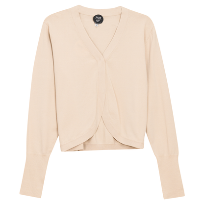 Crop Knit Cardigan Winter White