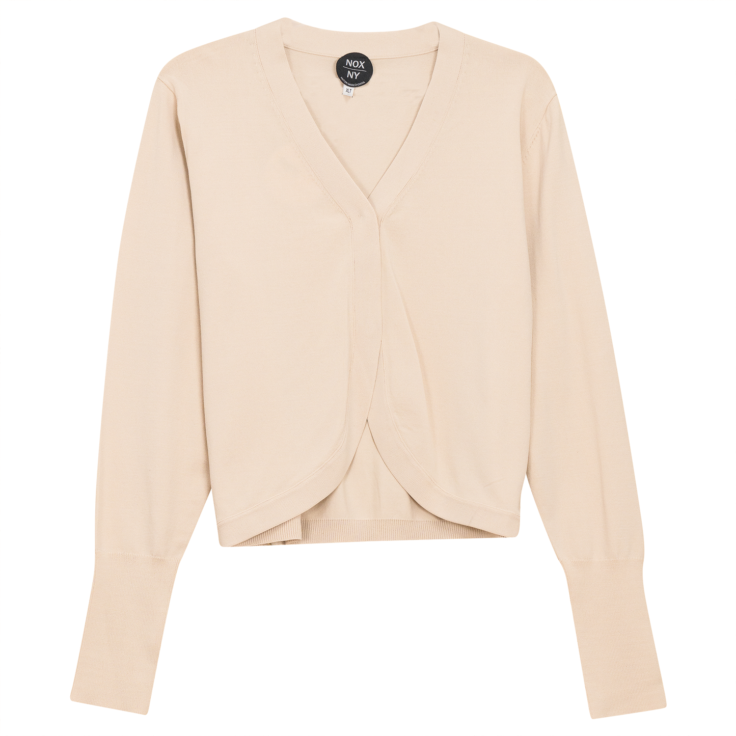 Crop Knit Cardigan Winter White